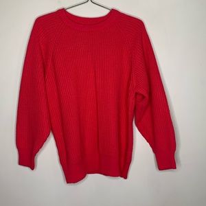 Bright Pink Oversized Sweater | Barbie Pink | Round Neck Sweater | Trendy TikTok